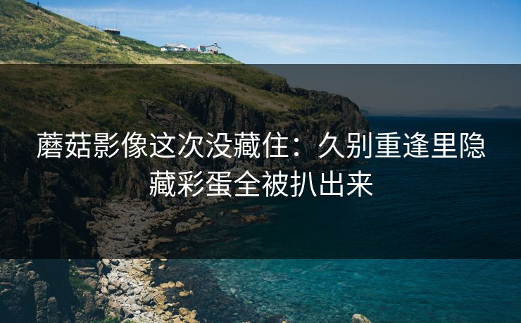 蘑菇影像这次没藏住：久别重逢里隐藏彩蛋全被扒出来
